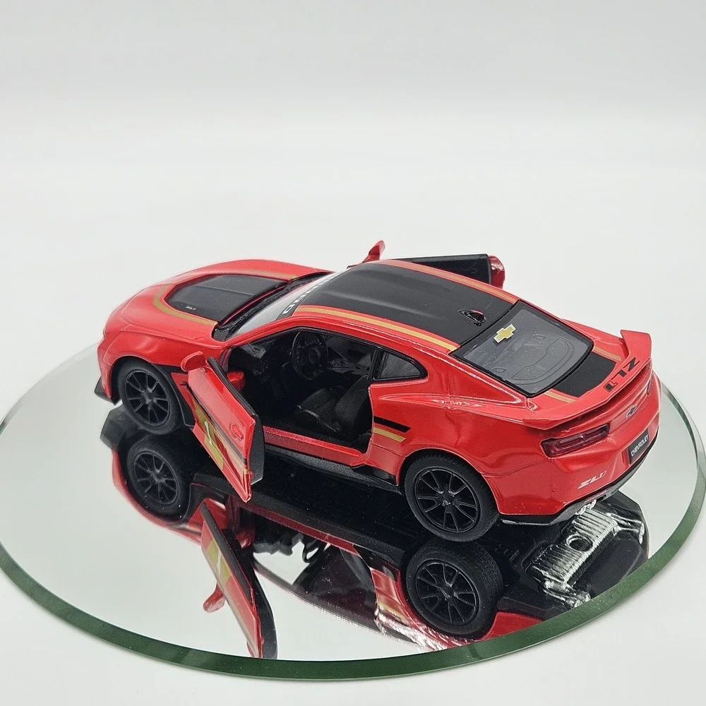 Kinsmart 2017 Chevrolet Camaro ZL1 Diecast Toy Car Red 1:38 Scale Pull Back